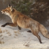 Abbildung Fuchs und Holzhacker